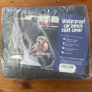 Waterproof Car Bench Seat Cover - Black